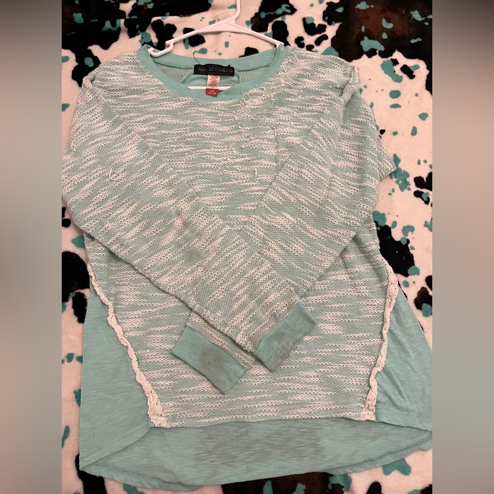 Mint Green Long Sleeve Sweater